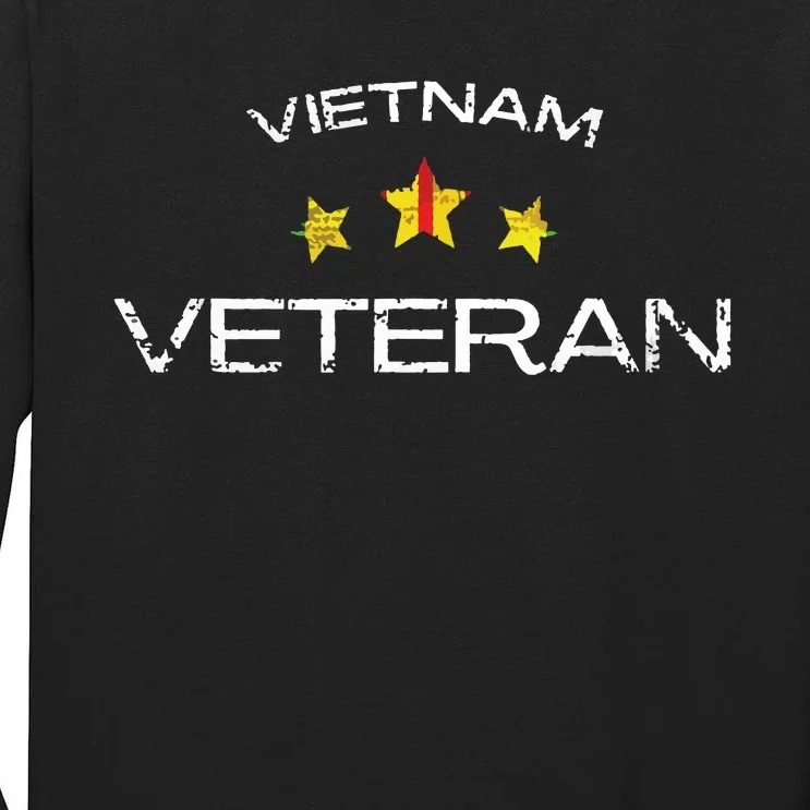 Vietnam War Veteran Us Retired Soldier Tall Long Sleeve T-Shirt