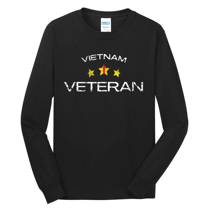 Vietnam War Veteran Us Retired Soldier Tall Long Sleeve T-Shirt