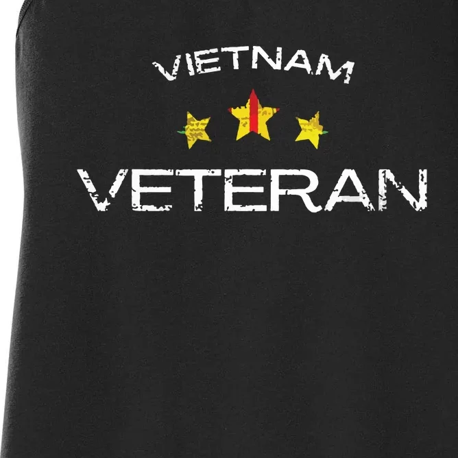 Vietnam War Veteran Us Retired Soldier Women's Racerback Tank