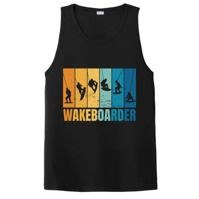 Vintage Wakeboarder Performance Tank