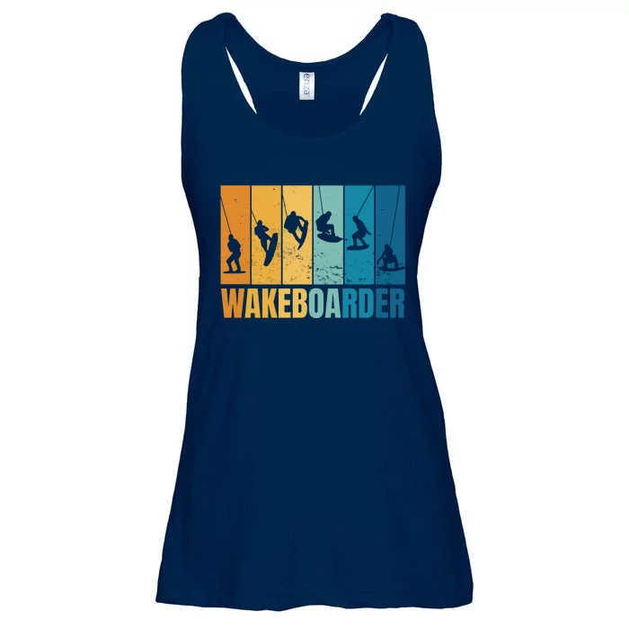 Vintage Wakeboarder Ladies Essential Flowy Tank