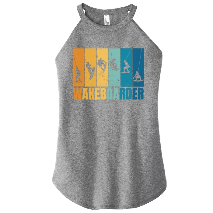 Vintage Wakeboarder Women’s Perfect Tri Rocker Tank