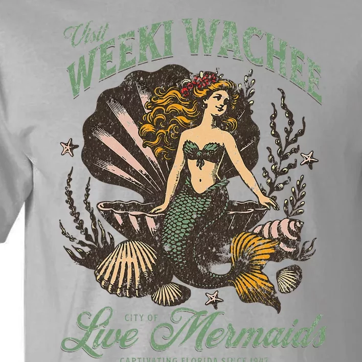 Visit Weeki Wachee City Of Mermaids Florida 1947 Tourist Tall T-Shirt