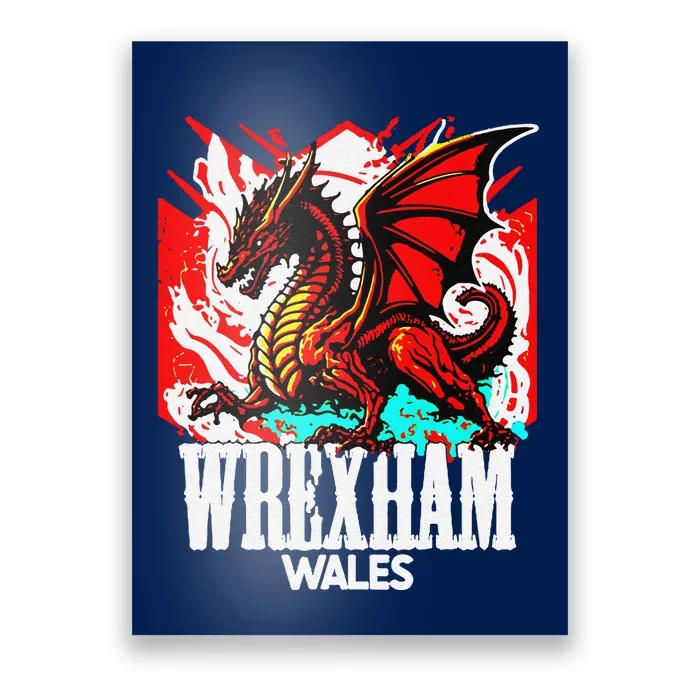 Vintage Wrexham Wales Gift Wrexham Wales Poster