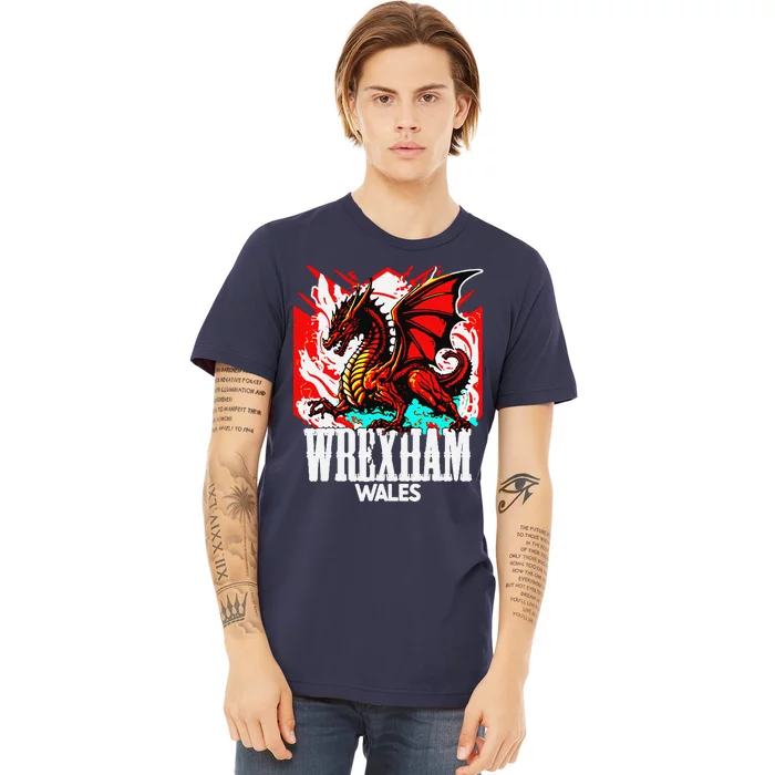 Vintage Wrexham Wales Gift Wrexham Wales Premium T-Shirt