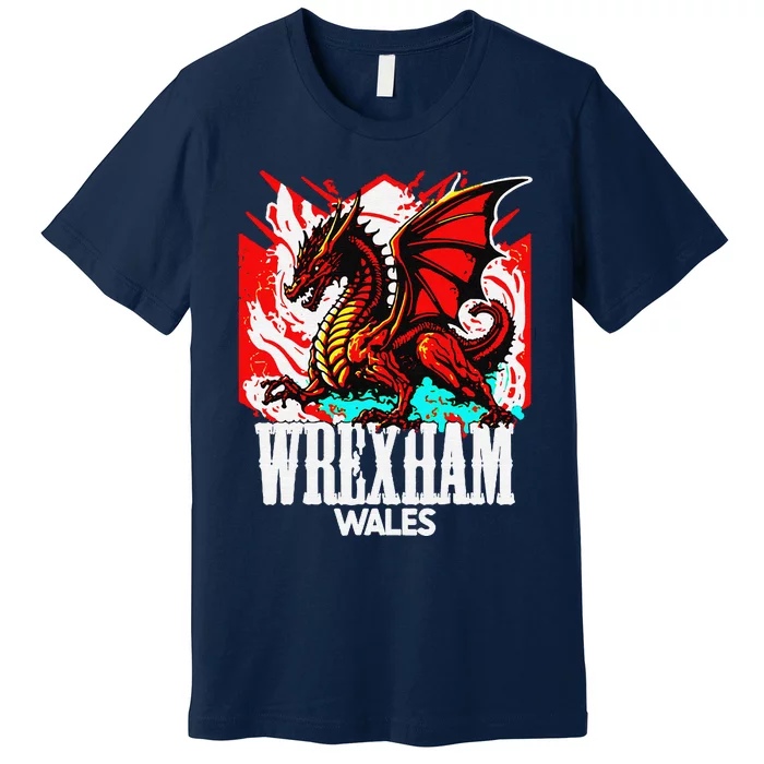 Vintage Wrexham Wales Gift Wrexham Wales Premium T-Shirt