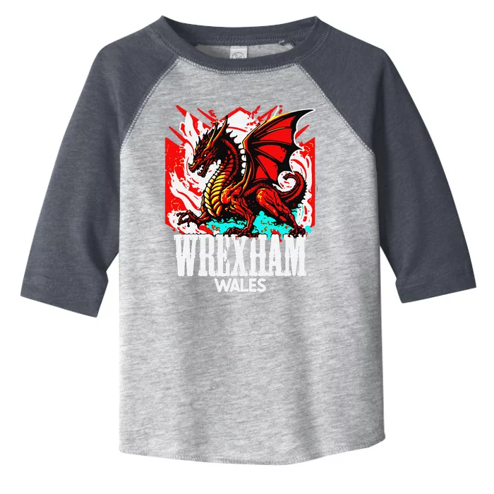 Vintage Wrexham Wales Gift Wrexham Wales Toddler Fine Jersey T-Shirt