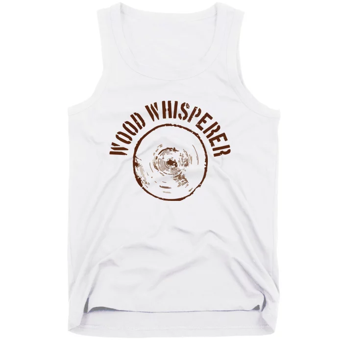 Vintage Wood Whisperer Lumberjack Woodworker Gift Tank Top