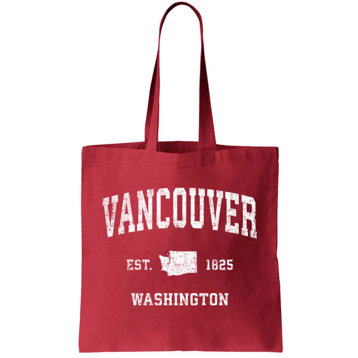 Vancouver Washington Wa Vintage Established Sports Design Tote Bag