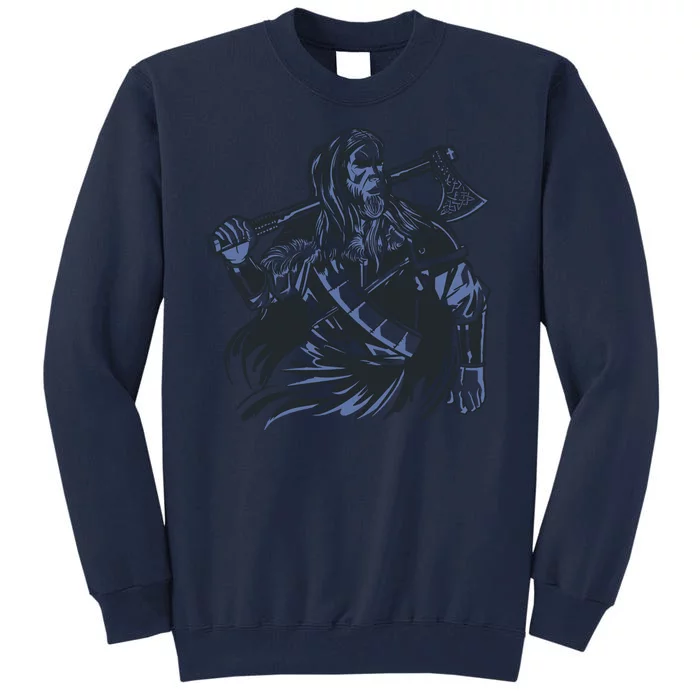 Viking Warrior With Axe Tall Sweatshirt