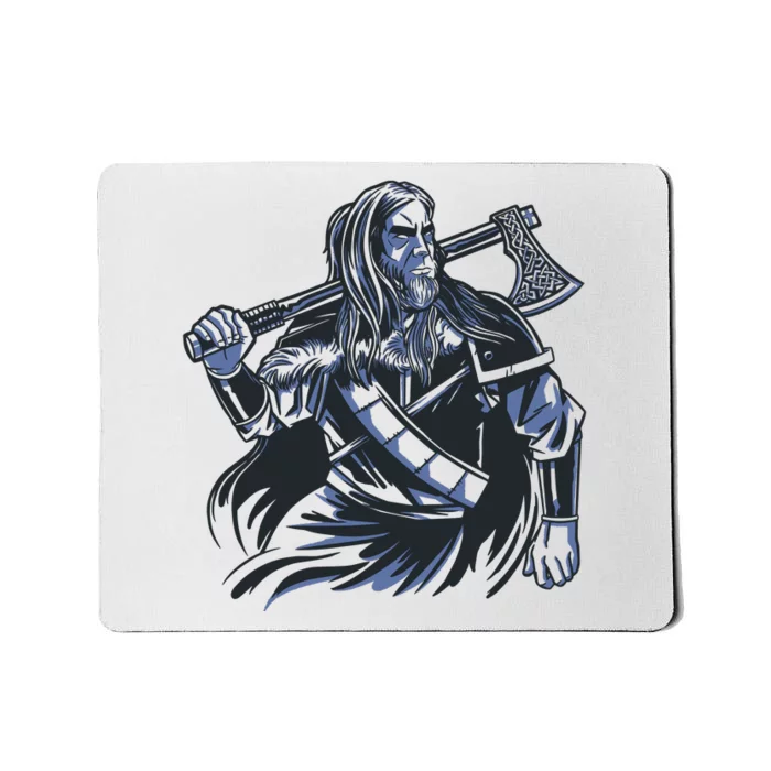 Viking Warrior With Axe Mousepad