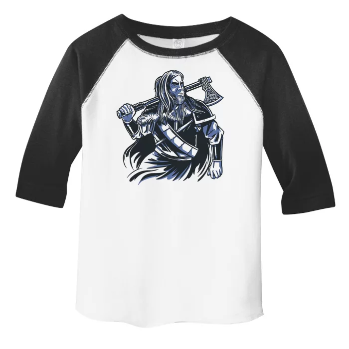 Viking Warrior With Axe Toddler Fine Jersey T-Shirt