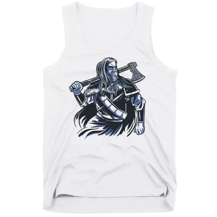 Viking Warrior With Axe Tank Top