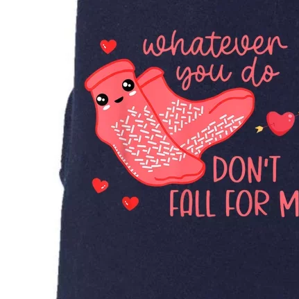 Valentine Whatever You Do DonT Fall For Me Rn Pct Cna Nurse Doggie 3-End Fleece Hoodie