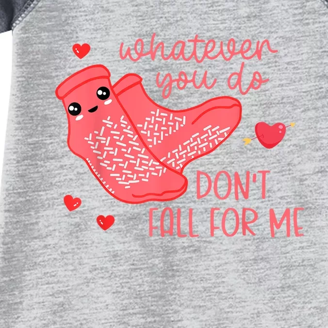 Valentine Whatever You Do DonT Fall For Me Rn Pct Cna Nurse Infant Baby Jersey Bodysuit