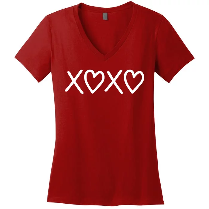 Valentine Xoxo Best Gift For Him For Her Women's V-Neck T-Shirt