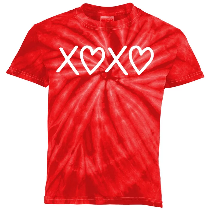 Valentine Xoxo Best Gift For Him For Her Kids Tie-Dye T-Shirt