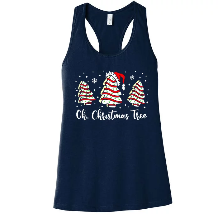 Vintage Xmas Look At Me Being All Festive And Shit Funny Chritsmas Gift Women's Racerback Tank