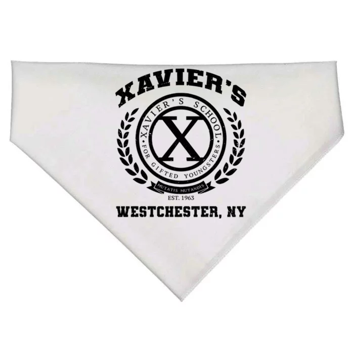 Vintage Xavier's School For Gifted Youngsters Gift USA-Made Doggie Bandana