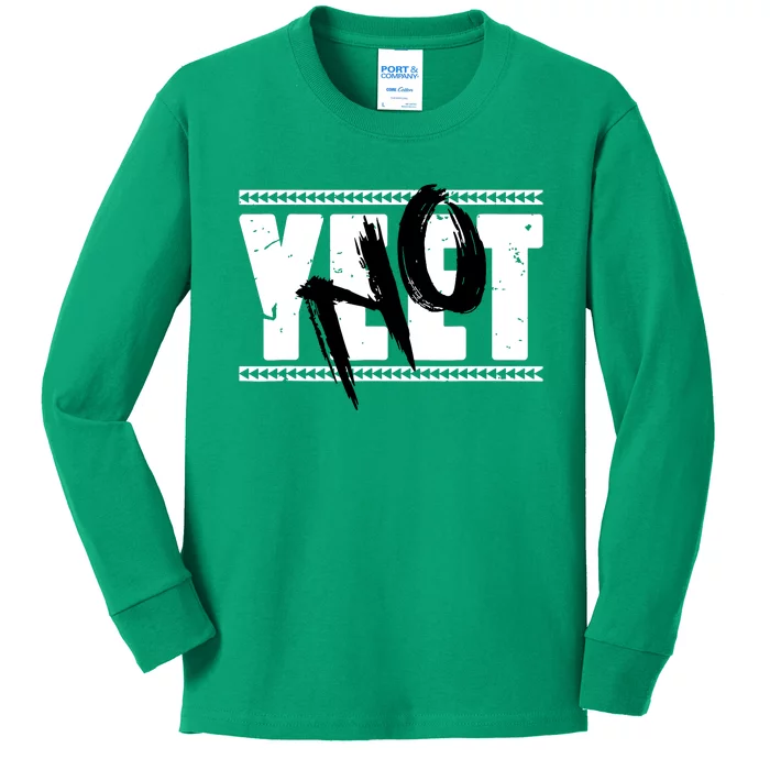 Vintage Yeet Apparel Saying Kids Long Sleeve Shirt