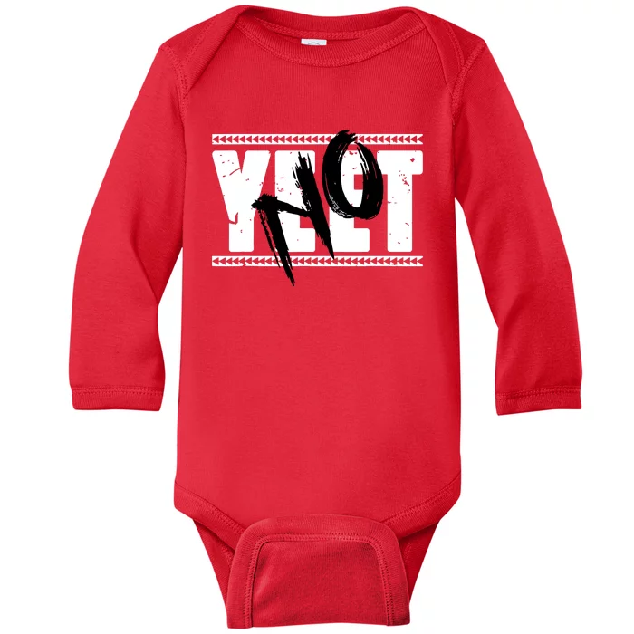 Vintage Yeet Apparel Saying Baby Long Sleeve Bodysuit