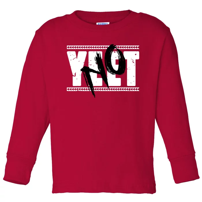 Vintage Yeet Apparel Saying Toddler Long Sleeve Shirt