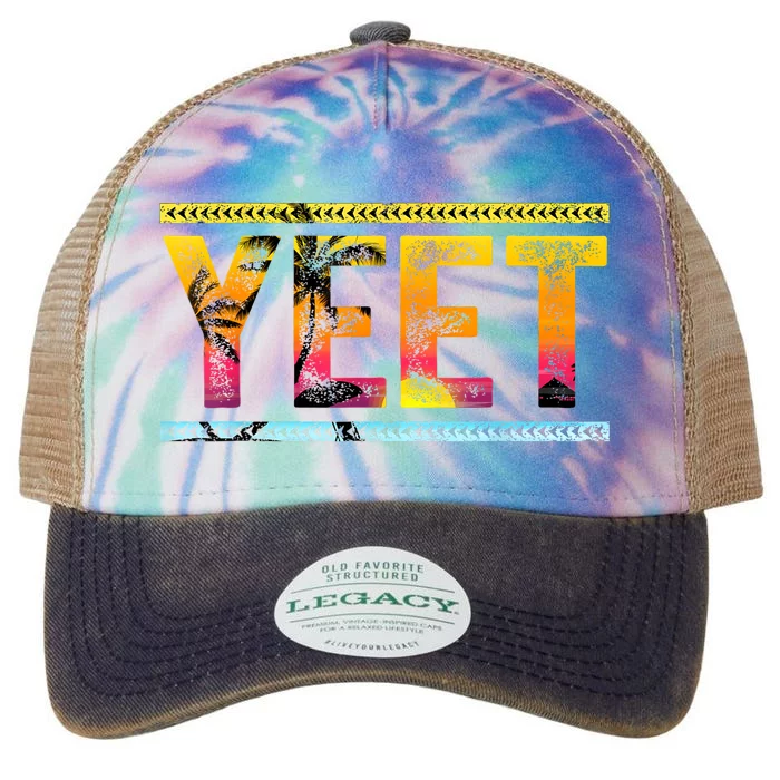 Vintage Yeet Apparel Saying For Women Legacy Tie Dye Trucker Hat