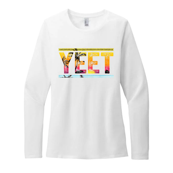 Vintage Yeet Apparel Saying For Women Womens CVC Long Sleeve Shirt