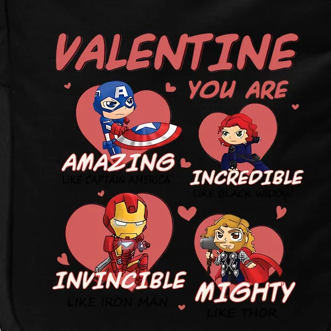 Valentine You Are Chibi Style Superheroes Funny Trending Cute Gift Idea Impact Tech Backpack