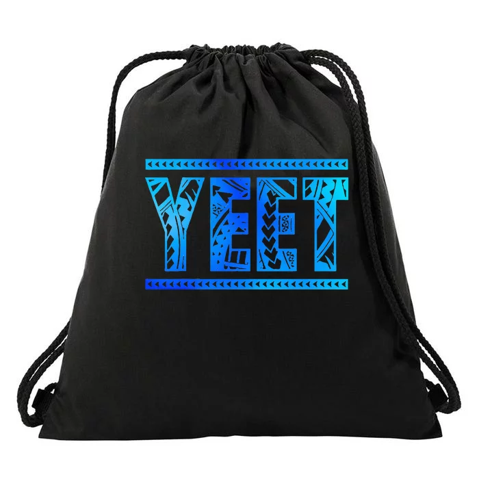 Vintage Yeet Apparel Saying Funny Drawstring Bag