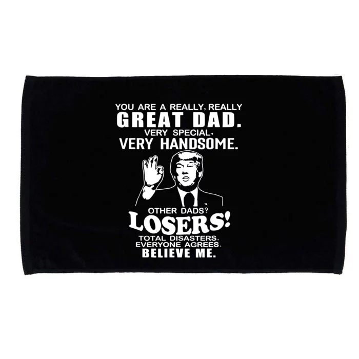 Vintage You Are A Great Great Dad Support Trump Microfiber Hand Towel