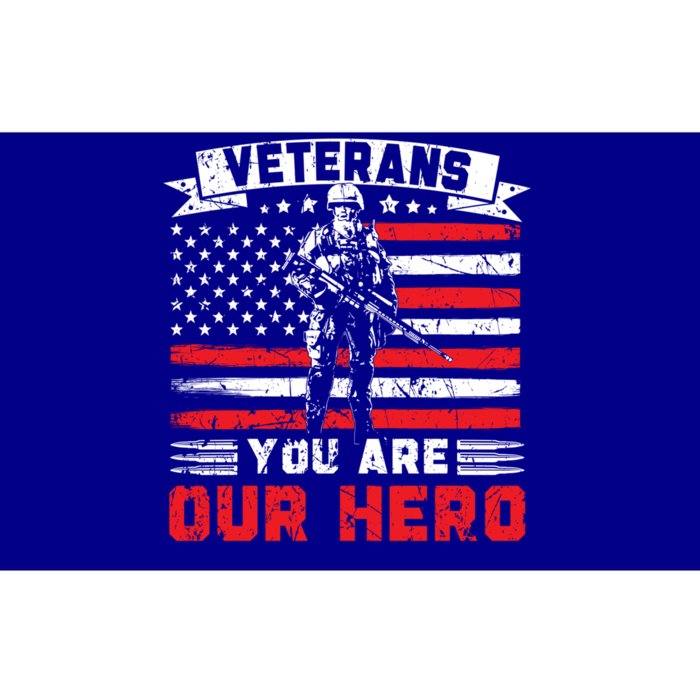 Veterans You Are Our Hero Usa Flag American Memorial Day Gift Bumper Sticker