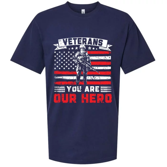 Veterans You Are Our Hero Usa Flag American Memorial Day Gift Sueded Cloud Jersey T-Shirt