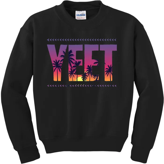 Vintage Yeet Apparel Saying Kids Sweatshirt