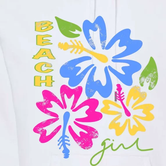 Vintage Y2K Beach Girl Aesthetic Coconut Girl Room Decor Premium Hoodie