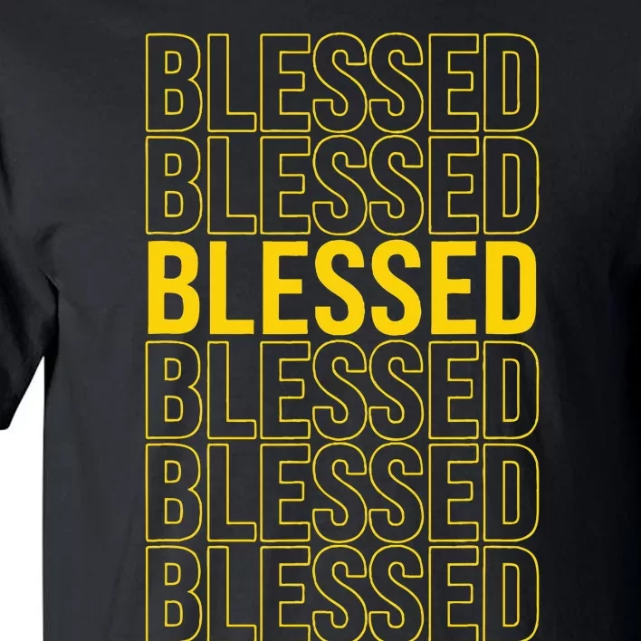 Varsitygold Yellow Blessed Universitygold Yellow Tall T-Shirt