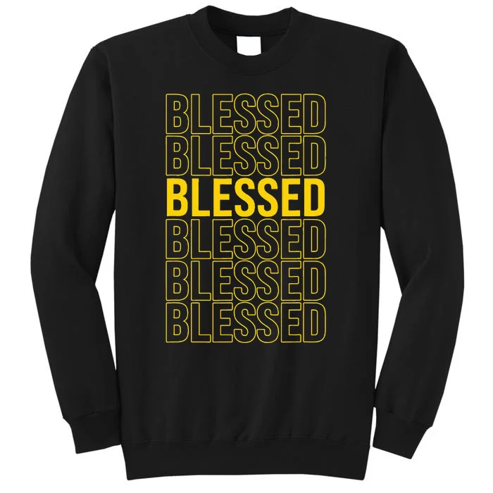 Varsitygold Yellow Blessed Universitygold Yellow Sweatshirt