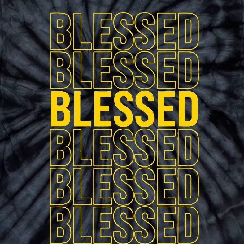 Varsitygold Yellow Blessed Universitygold Yellow Tie-Dye T-Shirt