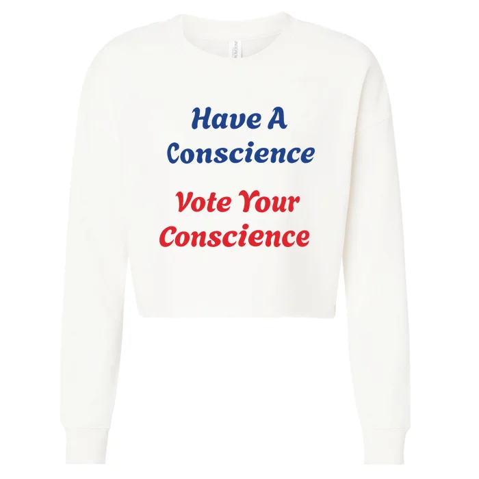 Vote Your Conscience Cropped Pullover Crew