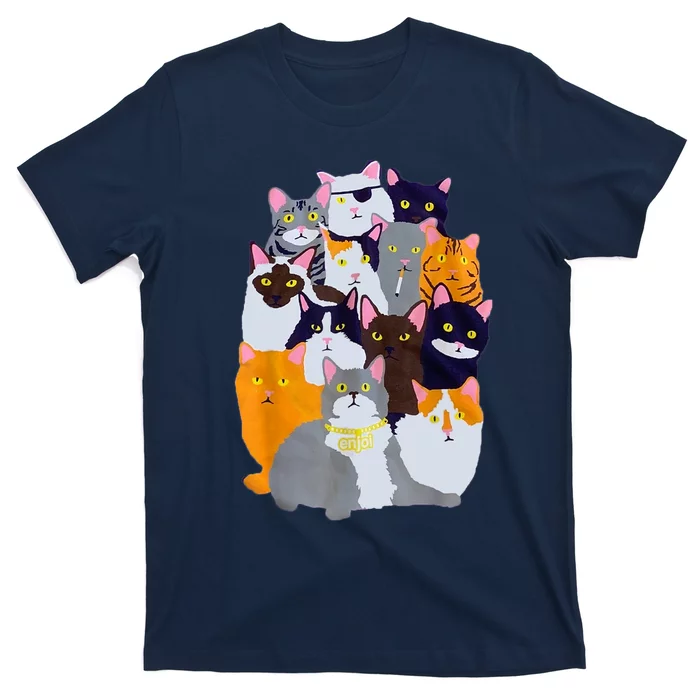 Vintage Y2K Enjoi Cat Cute Cat Cat Dad Cat Lover TShirt T-Shirt | TeeShirtPalace