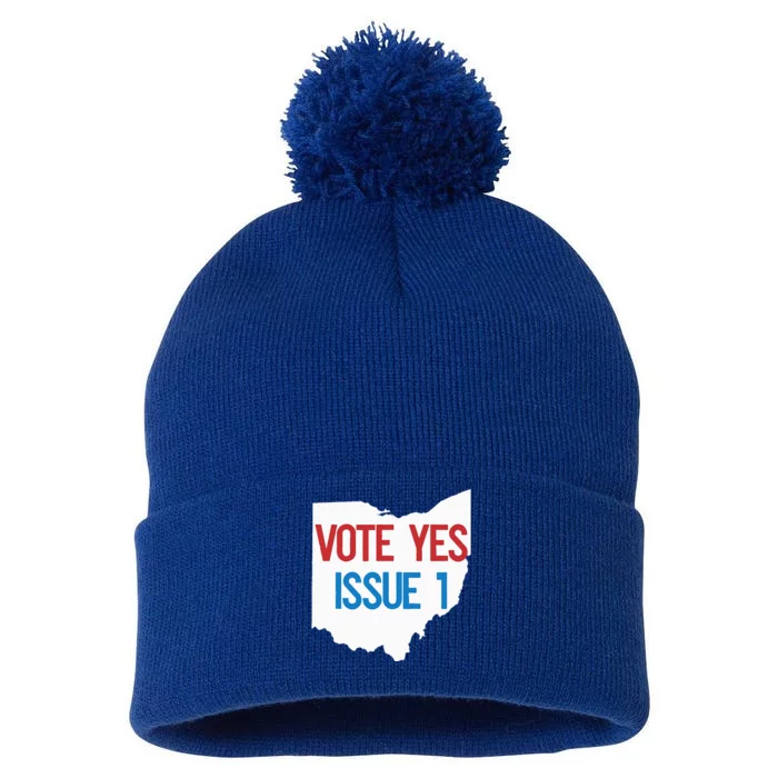 Vote Yes Issue 1 Pom Pom 12in Knit Beanie