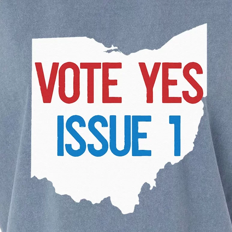 Vote Yes Issue 1 Garment-Dyed Women's Muscle Tee