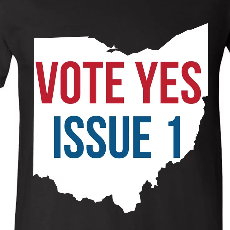 Vote Yes Issue 1 V-Neck T-Shirt