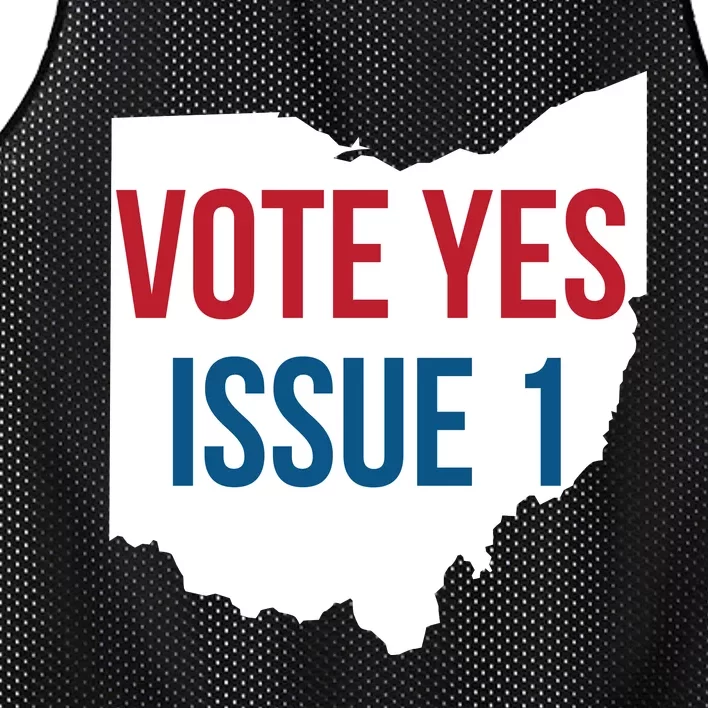 Vote Yes Issue 1 Mesh Reversible Basketball Jersey Tank