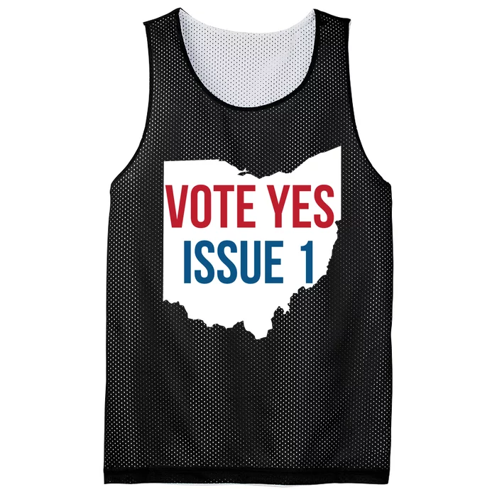 Vote Yes Issue 1 Mesh Reversible Basketball Jersey Tank