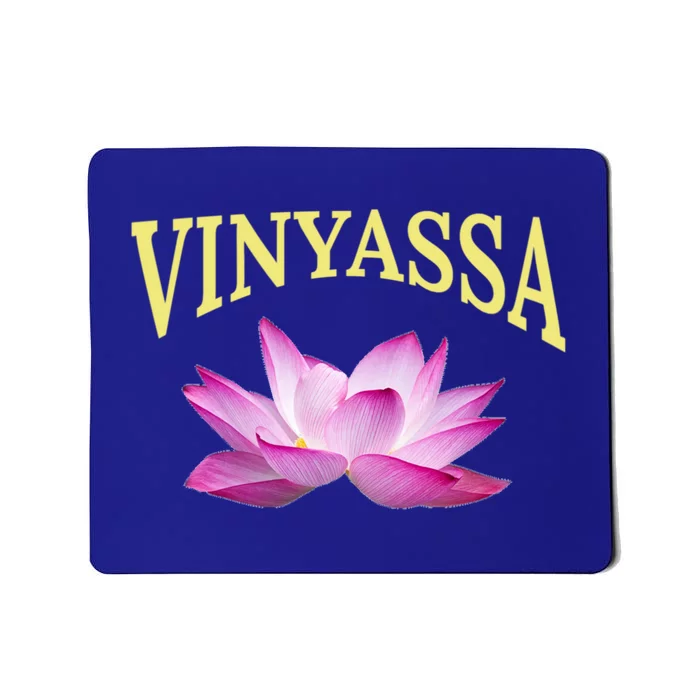 Vinyassa Yoga Lotus / Vinyassa Yoga Instructor Design Gift Mousepad