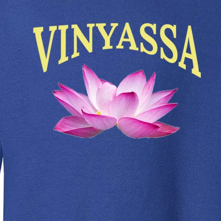 Vinyassa Yoga Lotus / Vinyassa Yoga Instructor Design Gift Toddler Sweatshirt