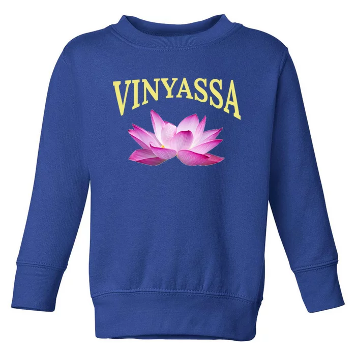 Vinyassa Yoga Lotus / Vinyassa Yoga Instructor Design Gift Toddler Sweatshirt