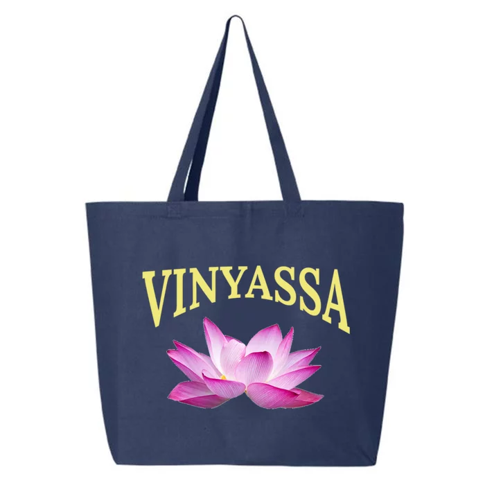 Vinyassa Yoga Lotus / Vinyassa Yoga Instructor Design Gift 25L Jumbo Tote