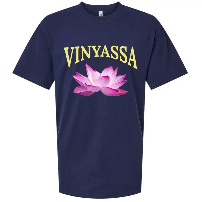 Vinyassa Yoga Lotus / Vinyassa Yoga Instructor Design Gift Sueded Cloud Jersey T-Shirt